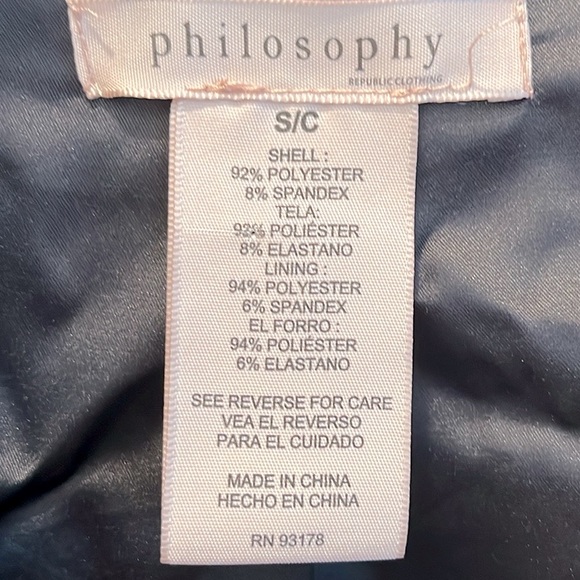 Rock it! PHILOSOPHY (EUC, Size S), Black Vegan Suede, Lined, Cropped Moto Jacket - Picture 8 of 10